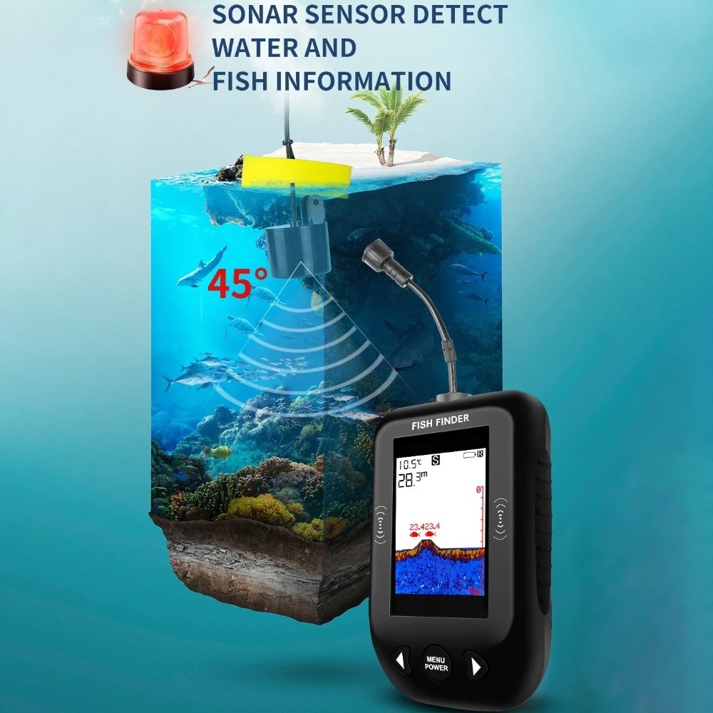 Портативный эхолот 45 Degrees  – обзор и цена Fish Finder Portable