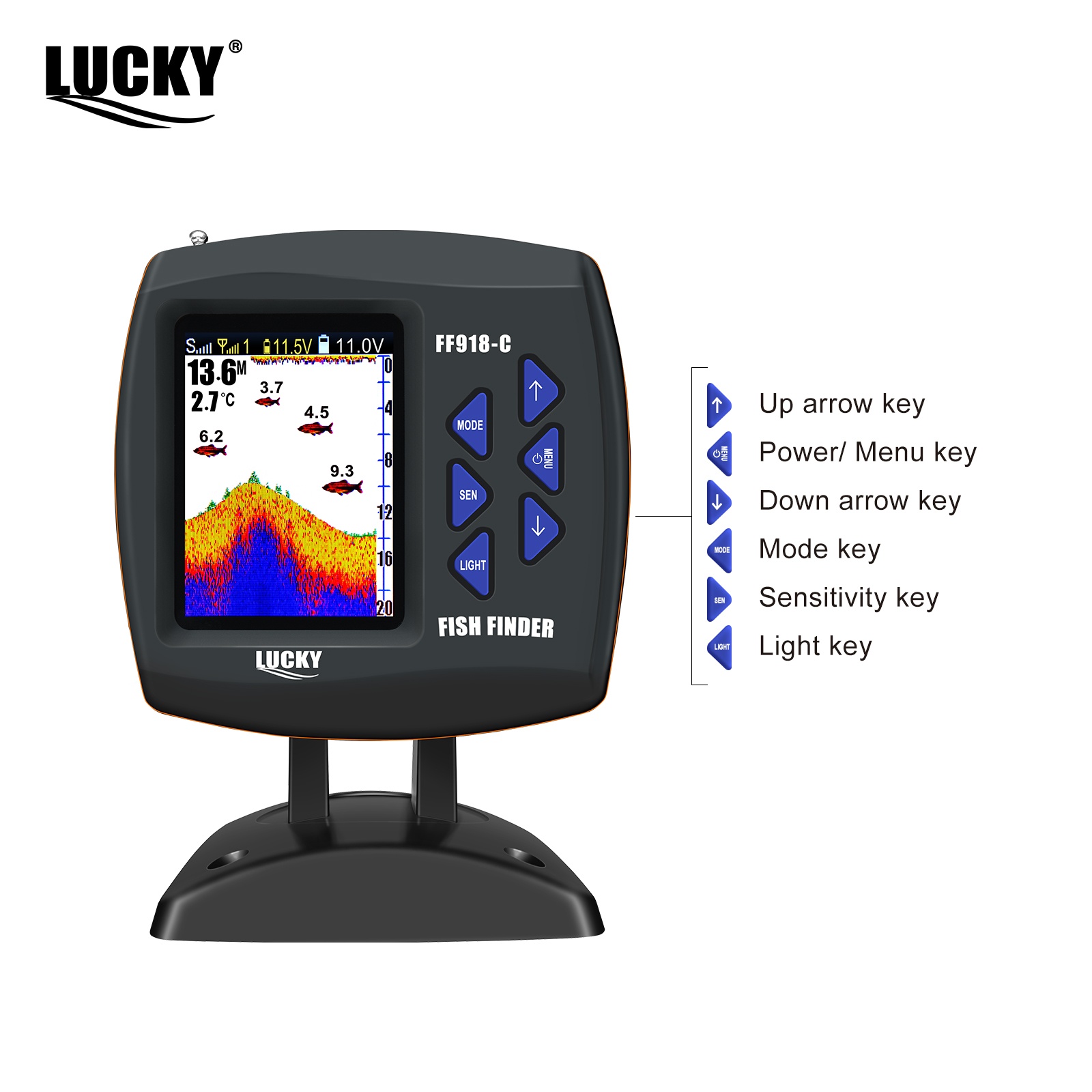 Беспроводной эхолот Lucky FF91 – обзор и цена Fish Finder Transducer