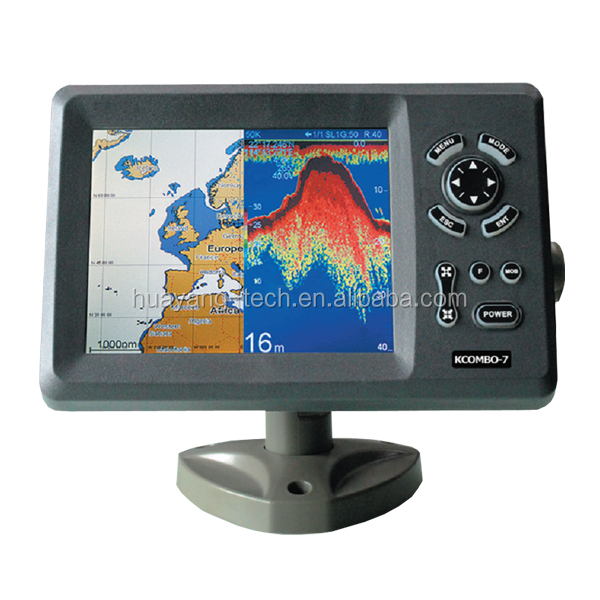 Kcombo-7 7-дюймовый GPS-плотте – обзор и цена Fish Finder Transducer