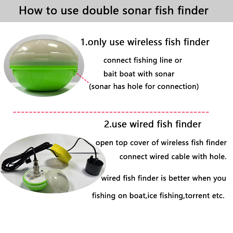 Портативный беспроводной Bluet – обзор и цена Fishing Depth Finder